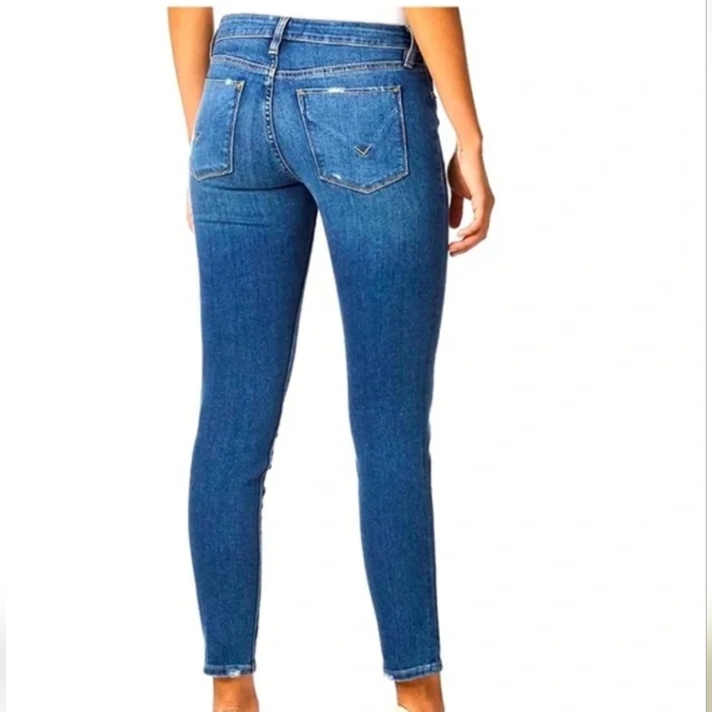 Hudson Ankle Krista Super Skinny Jeans - Med Blue Wash 30